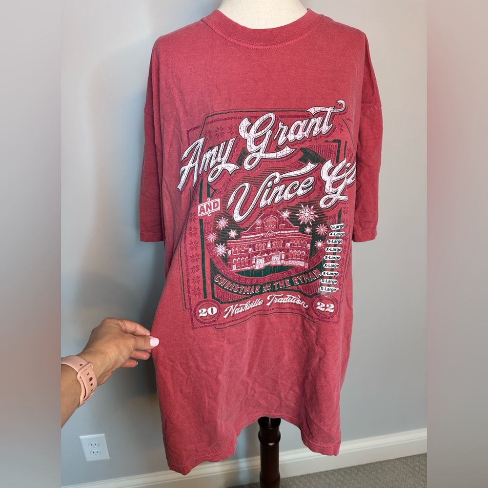 NWT sz XL Ryman Auditorium Amy Grant Vince Gill washed look tee tshirt Nashville - Picture 2 of 7
